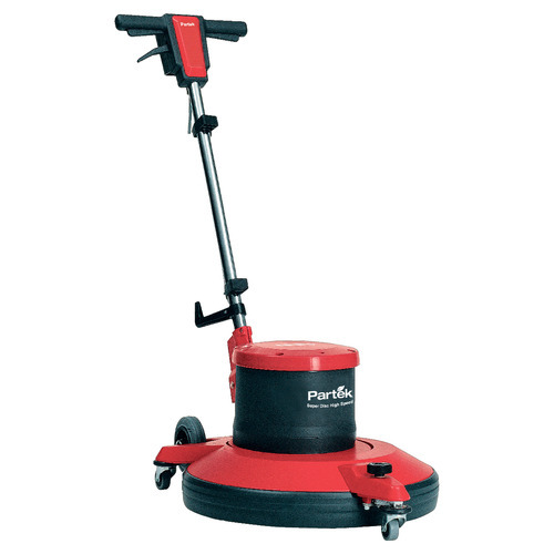 Partek Super Disc 1500 - Aluminum Die-Cast, 530 mm, Red | Floor Polisher, 1800W, 1500 RPM, Adjustable Pressure, Ergonomic Design