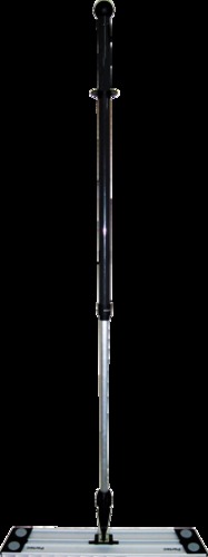 Partek Quick Snap Dust Control System - Metal & Plastic, Wide Mop Head, Silver | Adjustable Handle, Lightweight, Durable, Easy Use
