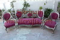 Silver Or White Metal Furniture