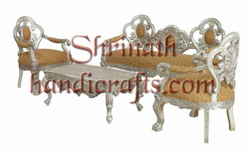 Silver or White Metal Furniture
