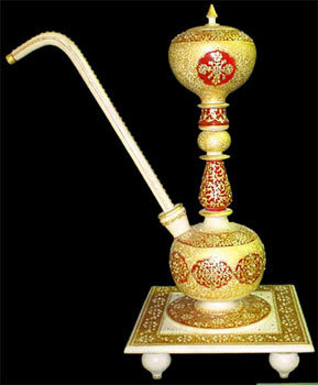 White Marble Hukka