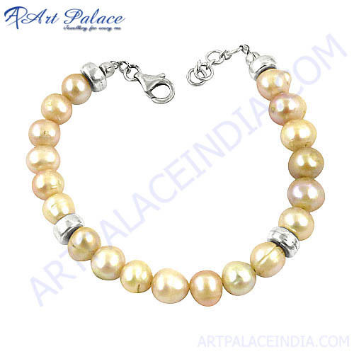 Handmade New Pearl Style Silver Hook Bracelets jewelry Collection
