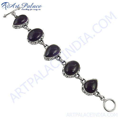 Black African Amethyst Gemstone Bracelets For Women, Loose Gemstone Jewelry