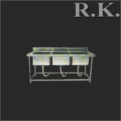 3 Sink Dish Wash Unit