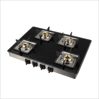 Four Burner Gas Stove - Stainless Steel, 60x50x10 cm | Durable Design, Easy Maintenance, Efficient Cooking, High Performance, 1-Year Warranty