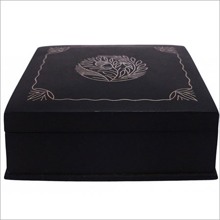 Silver Inlay Jewelry Box