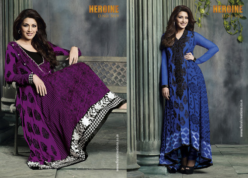 Semi Stitched Ladies Dress Material