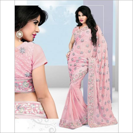 Baby Pink Saree
