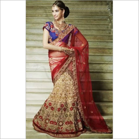 Heavy Emblish Net Brasso Lehenga