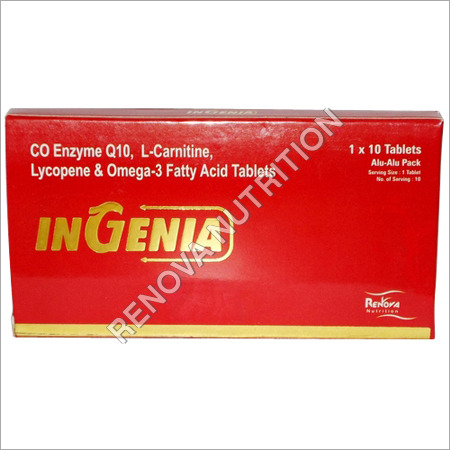 CO Enzyme Q10, L Carnitine, Lycopene & Omega 3 Fatty Acid Tablets