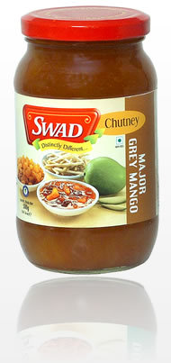 Major Grey Mango Chutney - 300 gms, 500 gms, 800 gms, 2.5 kgs, 5 kgs, 10 kgs Jars / Tray | Savory Sweet & Sour Flavor, Perfect for Curry and More
