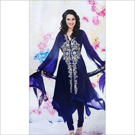 Dark Blue Designer Salwar Suits