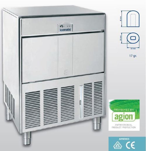 Hole Ice Cube Machines - Icematic 75 Kg Model