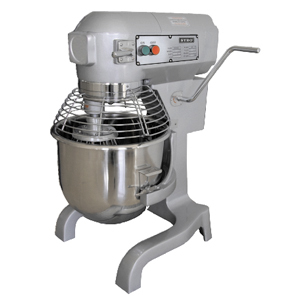 Planetary Mixer - 20 Liters, Stainless Steel Construction, Electric Power Source, 110-220 Volt, Manual Operation, Silver Finish, 1 Year Warranty