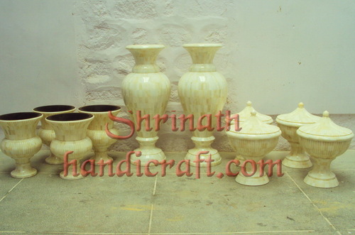 Bone vases and bowls