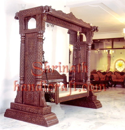 Carved Teak Swing