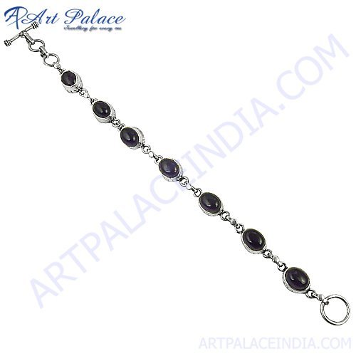 Simple Fashion In Silver African Amethyst Gemstone Bracelets Jewelry By ART PALACE
