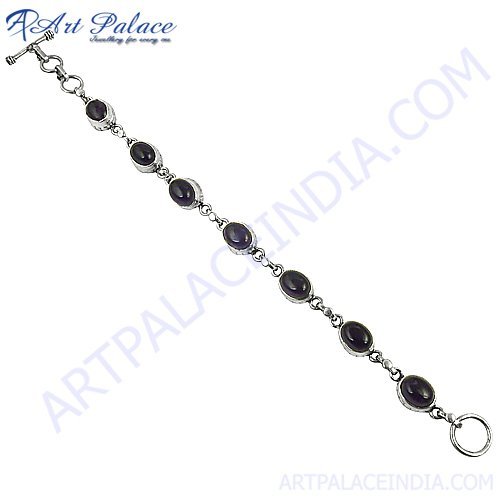 Simple Fashion In Silver African Amethyst Gemstone Bracelets Jewelry