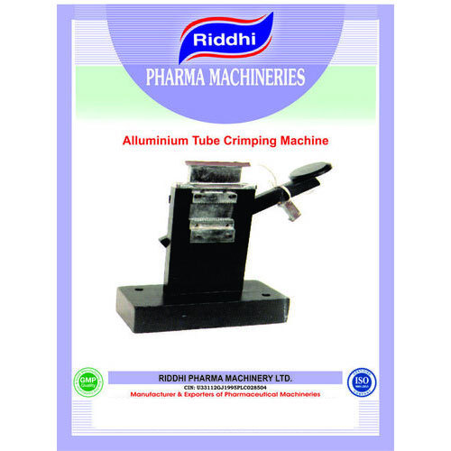 Manual Aluminium Tube Crimping Machine - Color: Black