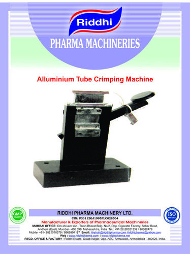 Manual Aluminium Tube Crimping Machine