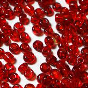 Red Color Glass Beads