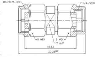 1.85MM (F) to 1.85 MM (F) Adaptor