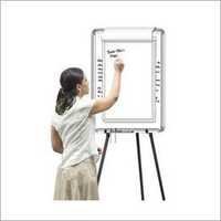 White Aluminum Flip Chart Writing Board, Board Size: 36x24 Inch - Application: For Offices