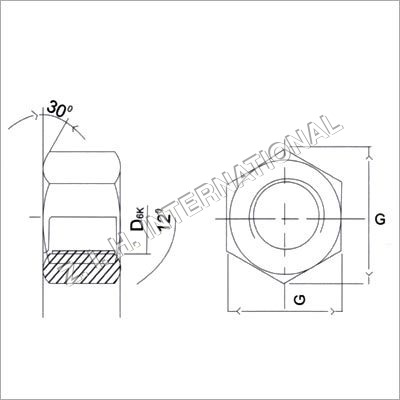 Dimension of Heavy Hex Nut