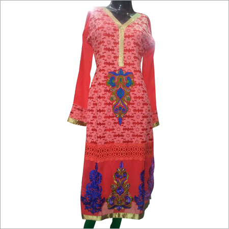 Georgette Long Kurti