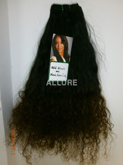 Raw Indian Hair Weft Blended - 100% Human Hair, Dark Brown, Subtle Waves | Strong Weft, Lightweight, Silky Soft, Tangle-Free, Easy to Color