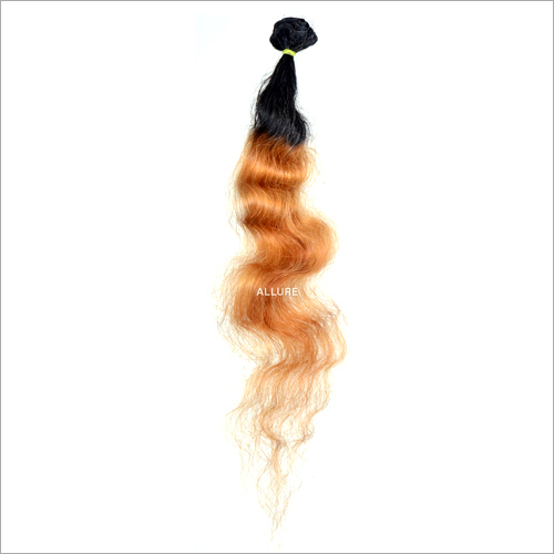 Blonde Weft Wavy Hair