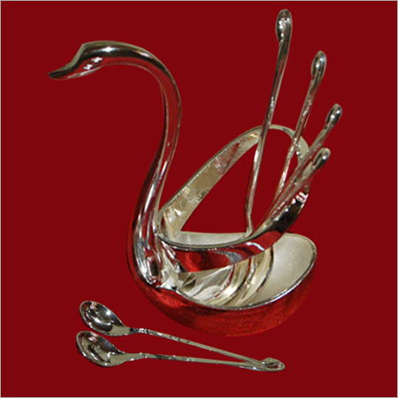 Silver Plated Duck Spoon Stand