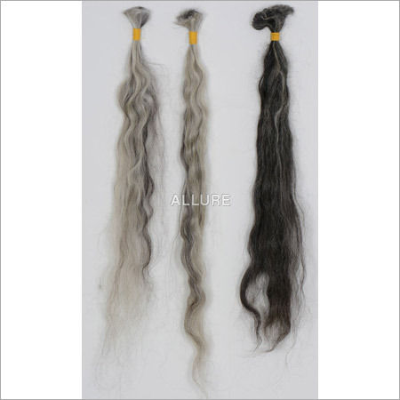Unprocessed Bulk Single Drawn Blended Human Hair