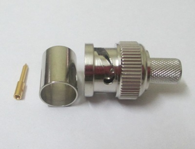 BNC (M) Straight Connector for RG6 Cable