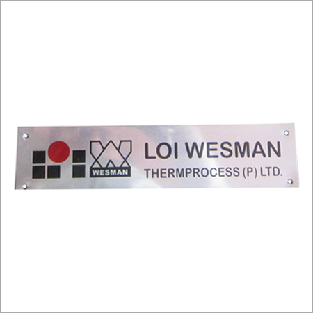 Aluminium Anodized Name Labels