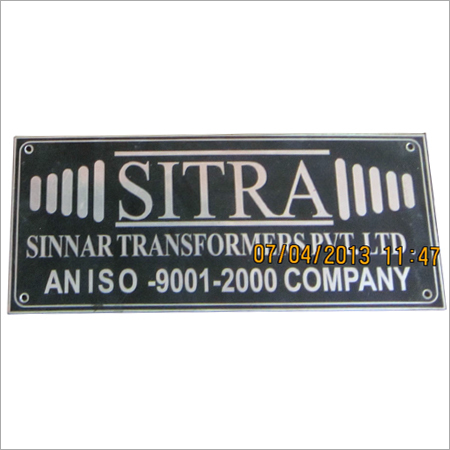 Metallic Sign Lable Plates