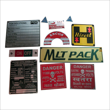 Metallic Brand Name Labels