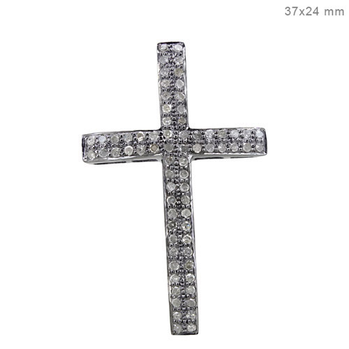 Pave Diamond studded Cross Finding