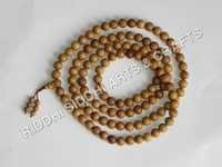 Religious Meditation Sandalwood Rosary Beads - Sandalwood Material, Sizes 6mm To 22mm, Brown Color, Handcrafted Polished Finish, Round Shape