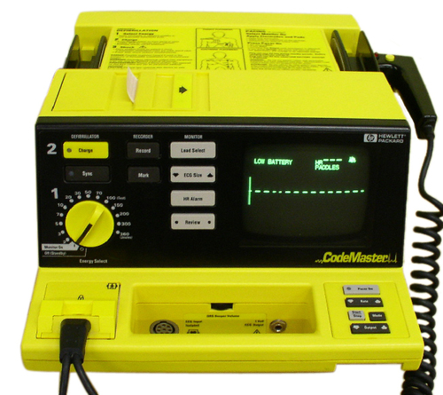 Hp Codemaster Defibrillator Power Source: Electric
