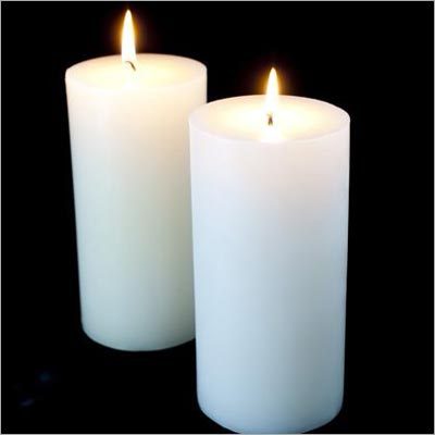 White Candles - Pure Wax Variable Dimensions White | Long Burning Aesthetic Appeal Excellent Odor Cotton Wick Box Packaging
