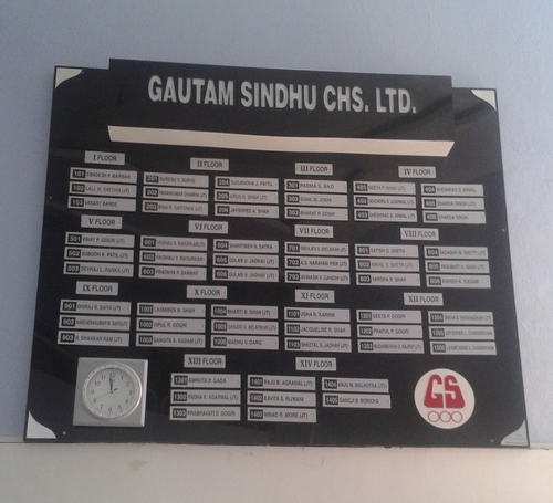 Society Name board
