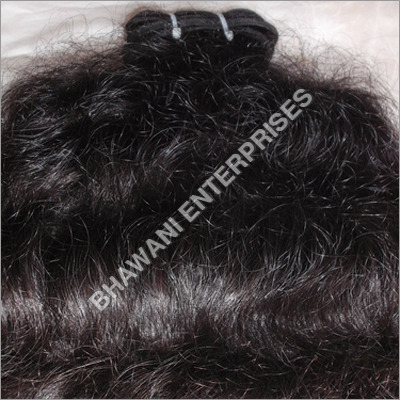 Curly Human Hair Machine weft