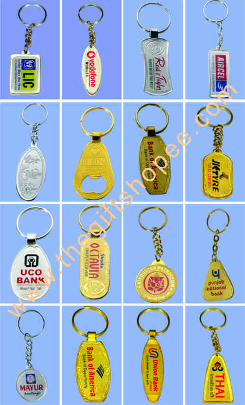 Silver Golden Plated Keychains