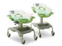 Infant Bed - Molded Plastic Crib 870mm L X 530mm W X 920-1070mm H | Height Adjustable, Smooth Rotating Casters, Trendelenburg Positions