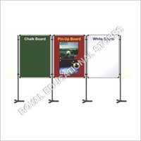 Exhibition Display Boards - Fabric & Metal, Variable Dimensions, Black Color | Clear Visuals, Portable Display, Durable Design, Easy Setup