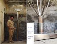 Polished Acrylic Steel Martini Glass