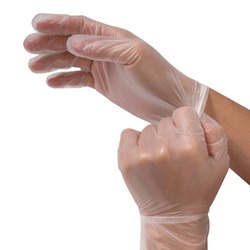 Plastic Examination Gloves Use: For Hospital