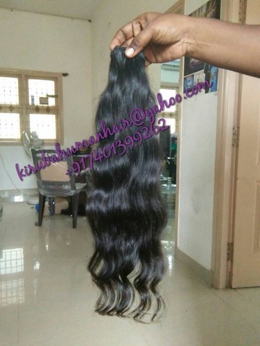 Machine Weft Hair - 100% Indian Human Hair, Lengths From 8 to 30 Inches, Natural/All Colors Available | Silky Texture, Great Strand Strength, Vibrant Shine, No Split Ends, Various Texture Options