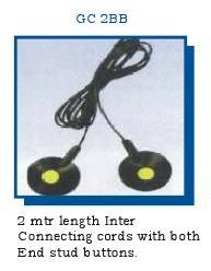 Grounding Cords - Conductive Rubber, 2 Meters, Black, 22 Awg | Stud Button Connectors, Durable, Reliable Connection